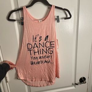 NWT Pink Dance Tank Sz S